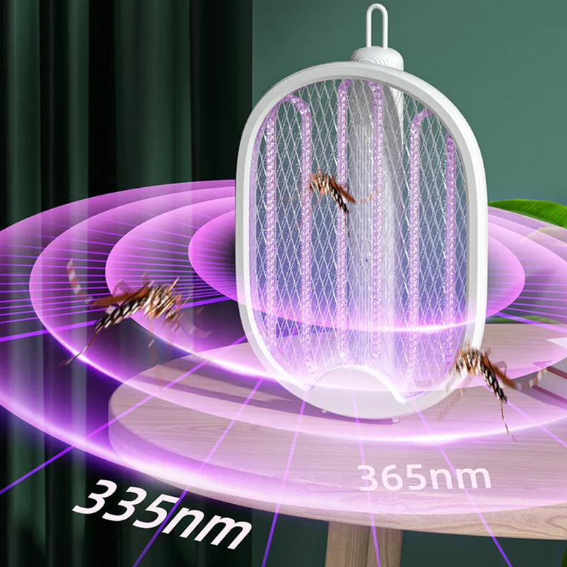 Mata-mosquitos elétrico 2 em 1 doméstico USB dobrável